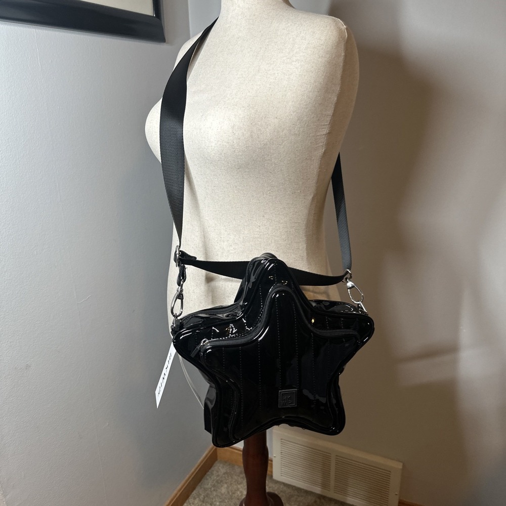 IHKWIP The Shooting Star Crossbody Patent Black NWT - Picture 3 of 9